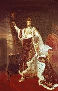 Robert Lefevre Portrait of Napoleon I in Coronation Robes France oil painting artist
